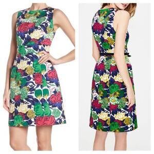 Boden Floral Retro pocket shift dress size 10R
